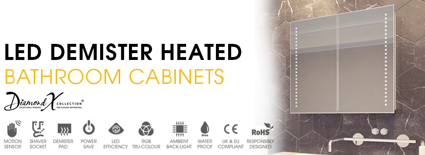 LED Demister Heated Bathroom Cabinets LED Demister Heated Bathroom Cabinets