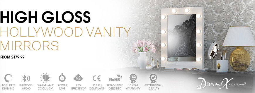 High Gloss Hollywood Vanity Mirrors
