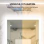 Halo Wide LED Light Bathroom Mirror (Shaver)