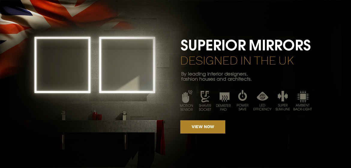 Quality illuminated mirrors designed in the UK