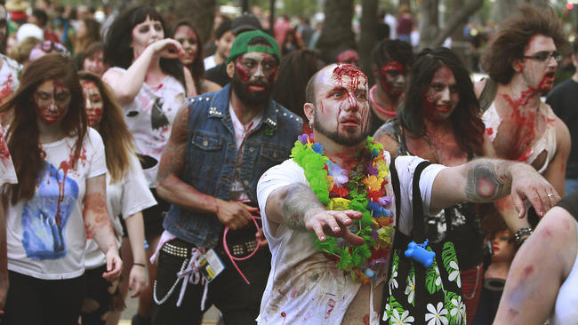 Zombie walk parade 